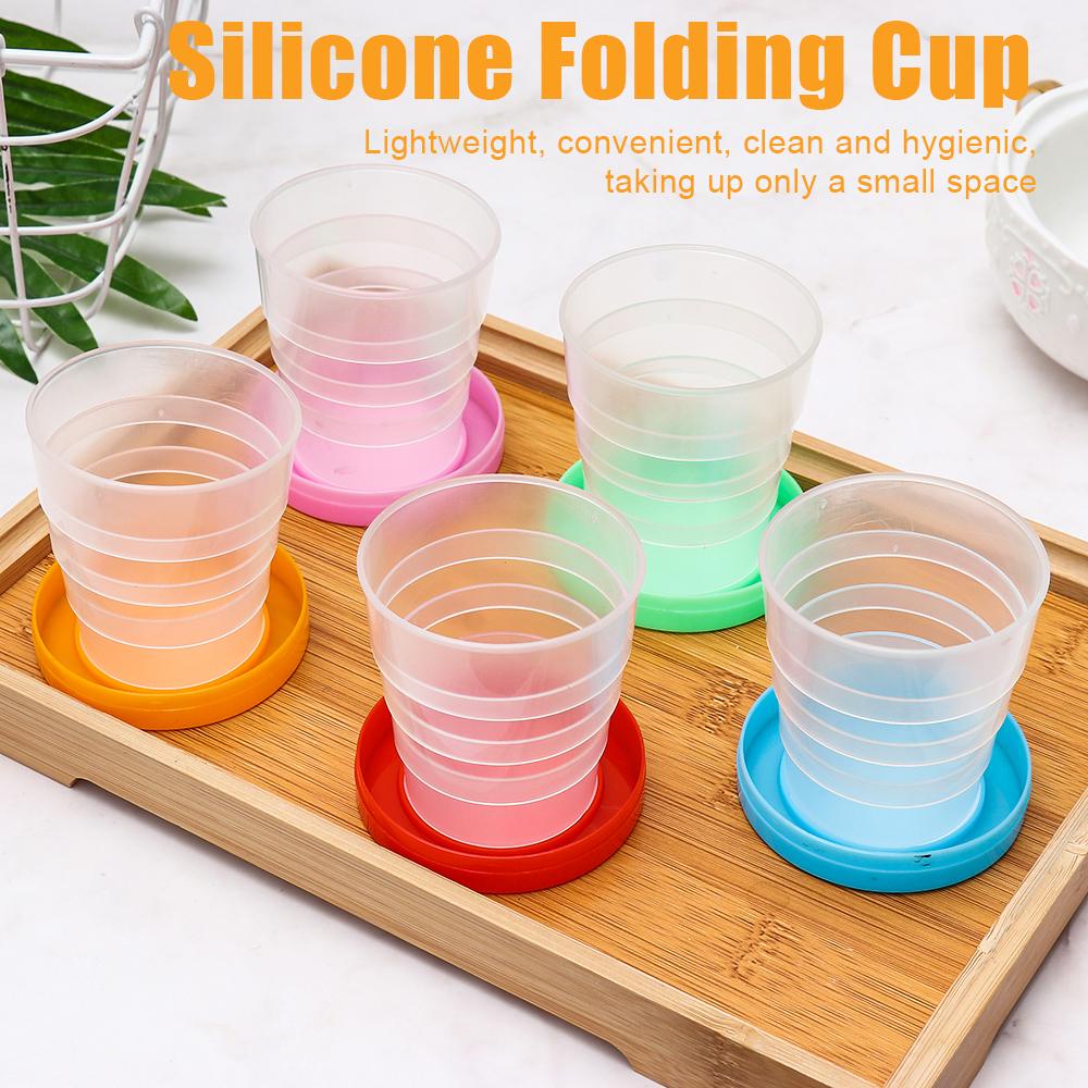 Cốc Uống Nước Nhựa Có Thể Gấp Gọn Tiện Dụng Khi Đi Cắm Trại