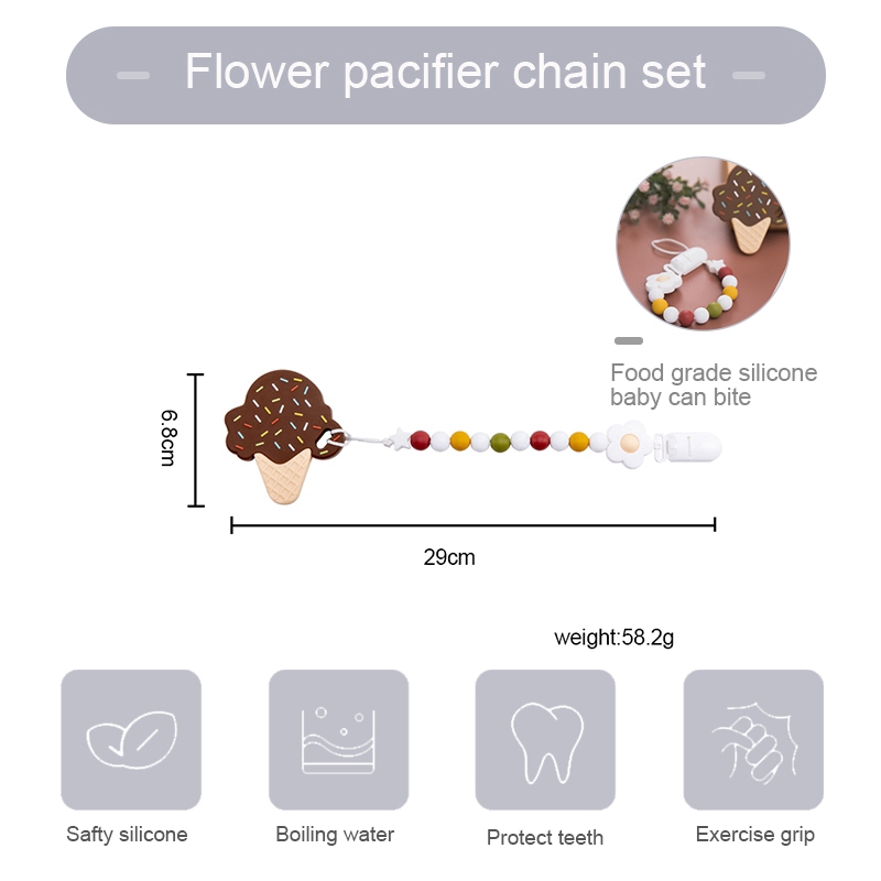 Kẹp giữ núm ti giả Mamimamihome bằng silicon cho trẻ nhỏ