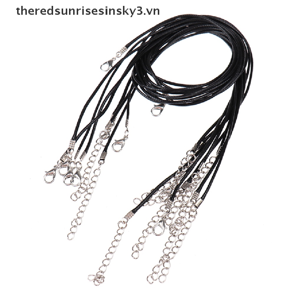 Bộ Vòng cổ Da Bện 10 45cm