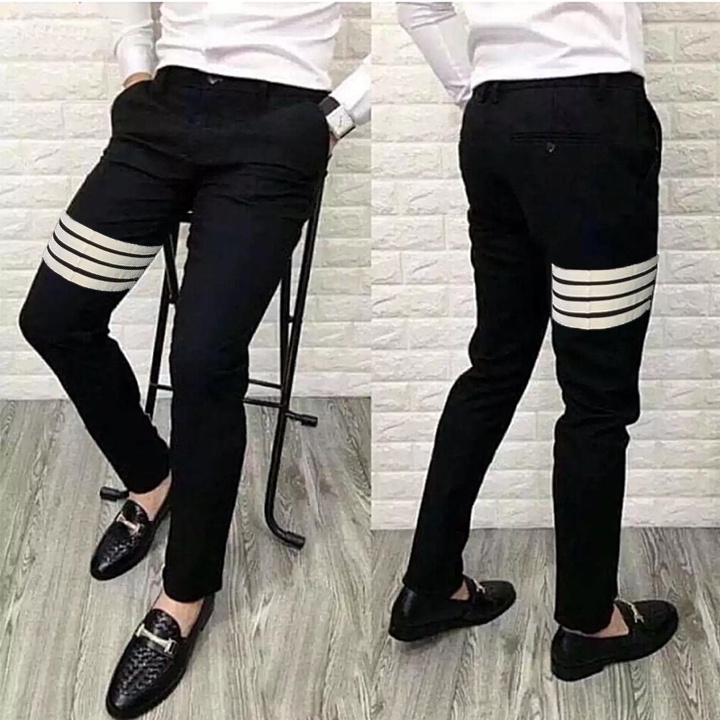 Quần Tây Nam Đen Baggy Dáng Đứng Ống Rộng Suôn Vải Ít Nhăn Không Bai Gião Ít Bám Bụi Không Phai Màu