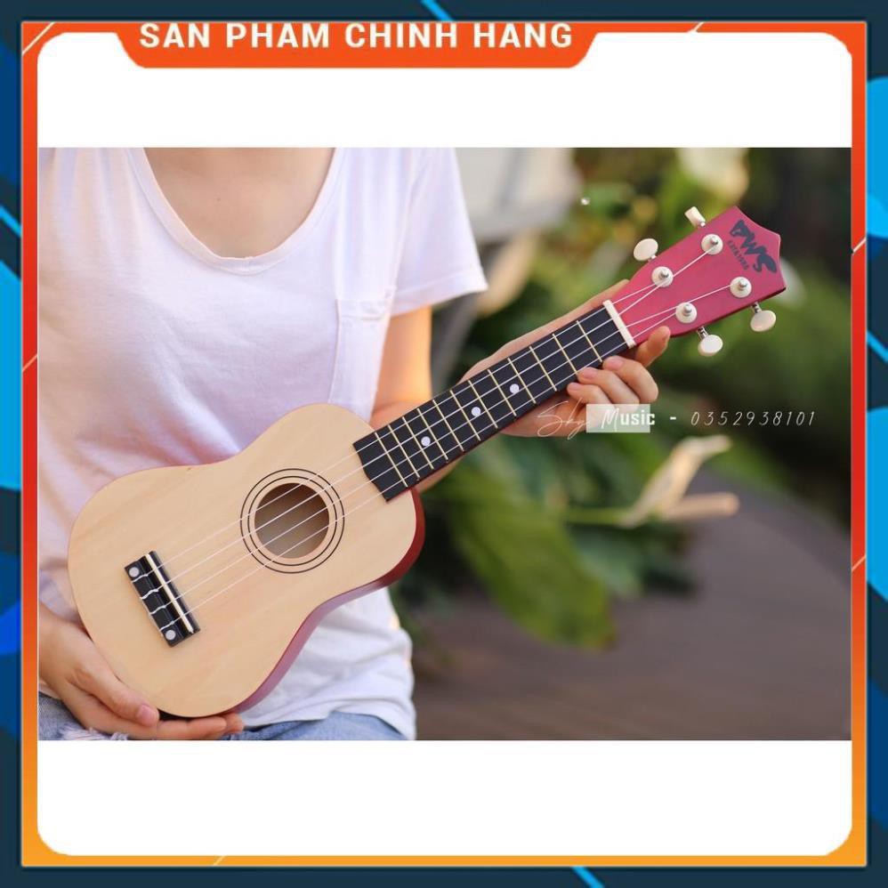 [RẺ VÔ ĐỊCH] Đàn Ukulele Soprano 21inch BWS Màu Full Gỗ 100% Cho Người Mới Tập (Tặng full 6 món phụ kiện)