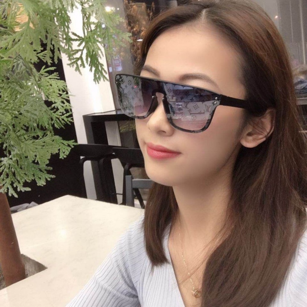 Kính mát nam nữ Hàng Hiệu LV GENZ chống UV400, thiết kế mắt vuông dễ đeo màu sắc thời trang 1082