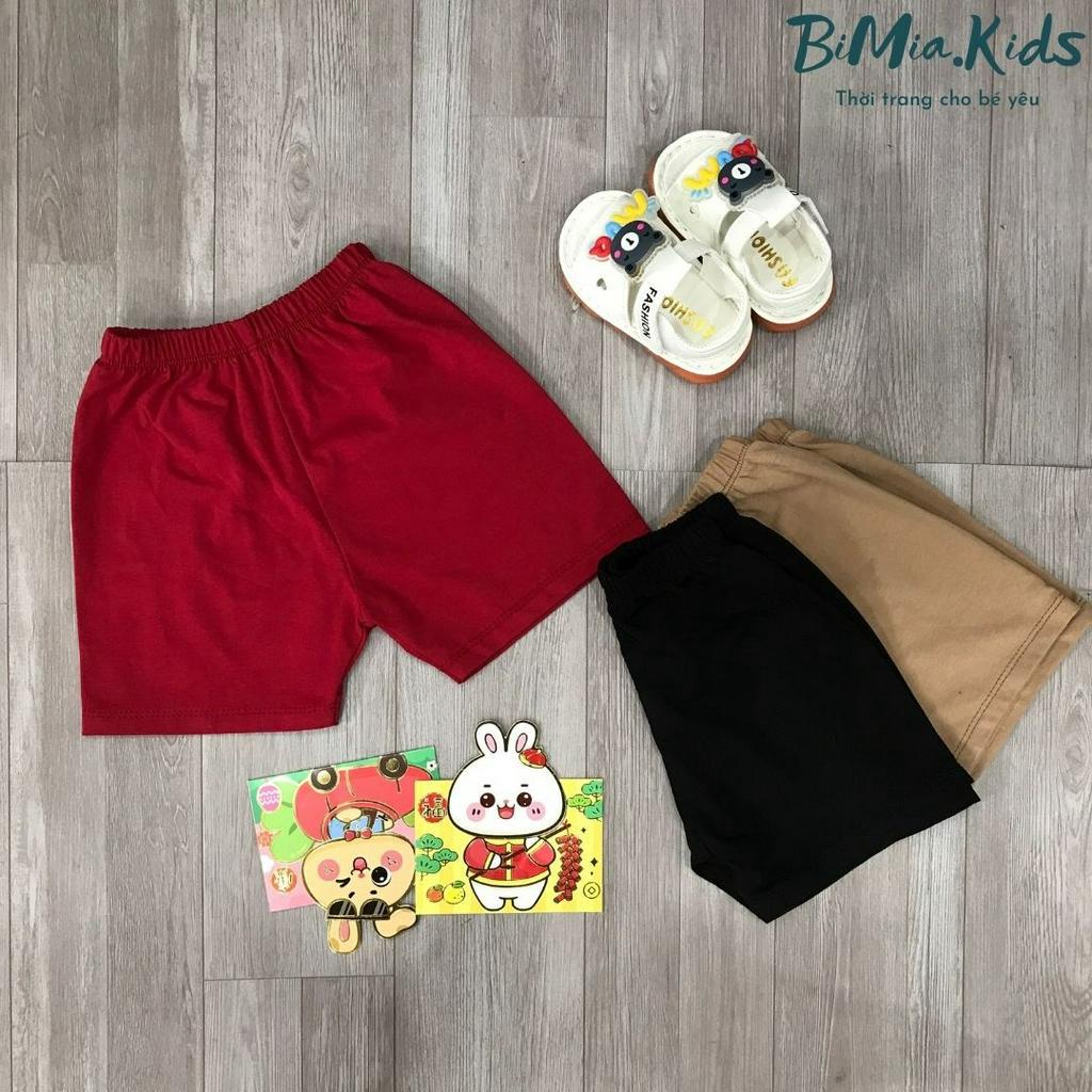 Quần đùi bé trai bé gái BIMIA KID chất cotton 100% rộng rãi thoáng mát fdbb