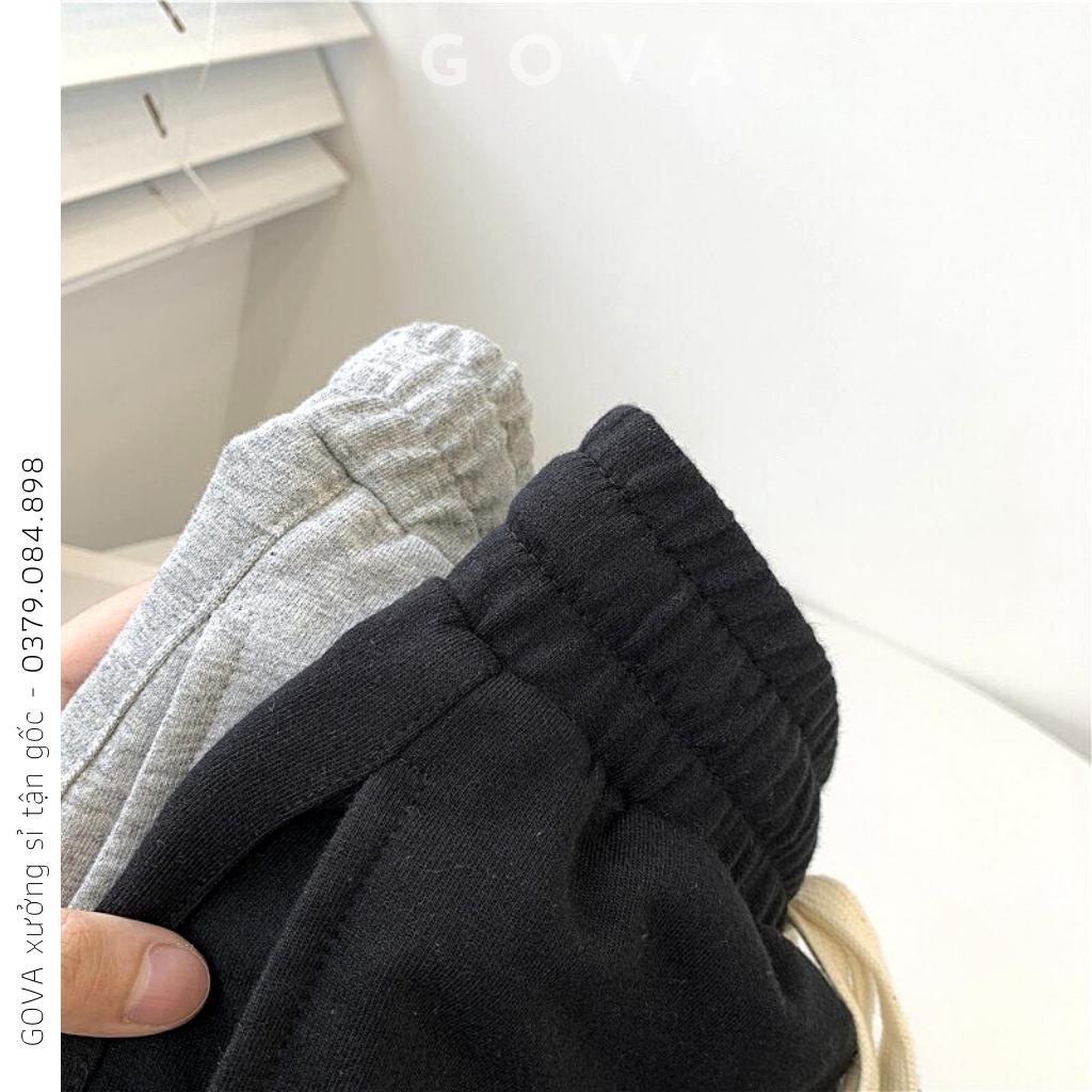 Quần Short NỈ DA CÁ Unisex  Quần Đùi Chất Nỉ Da Cá Nam Nữ Đều Mặc Được Basic GOVA