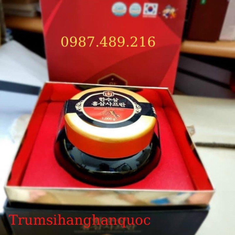 CAO HỒNG SÂM NHUỴ HOA NGHỆ TÂY HANSUSAM RED GINSENG SAFFRON, HŨ CAO 1KG
