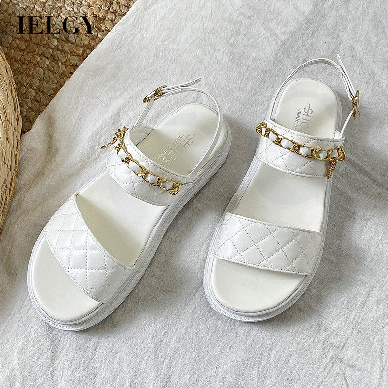 IELGY Giày quai hậu kiểu dáng thời trang phong cách nữ tính