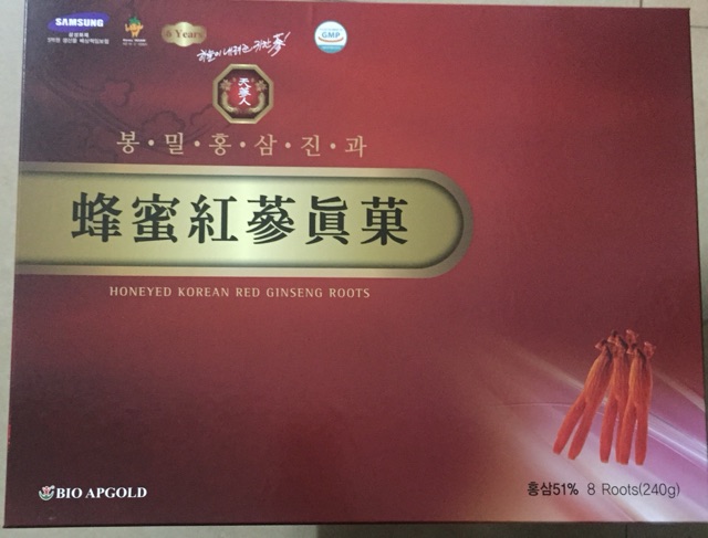 Hồng Sâm tẩm Mật Ong KGS Hàn Quốc hộp 8 củ 240g  | BigBuy360 - bigbuy360.vn