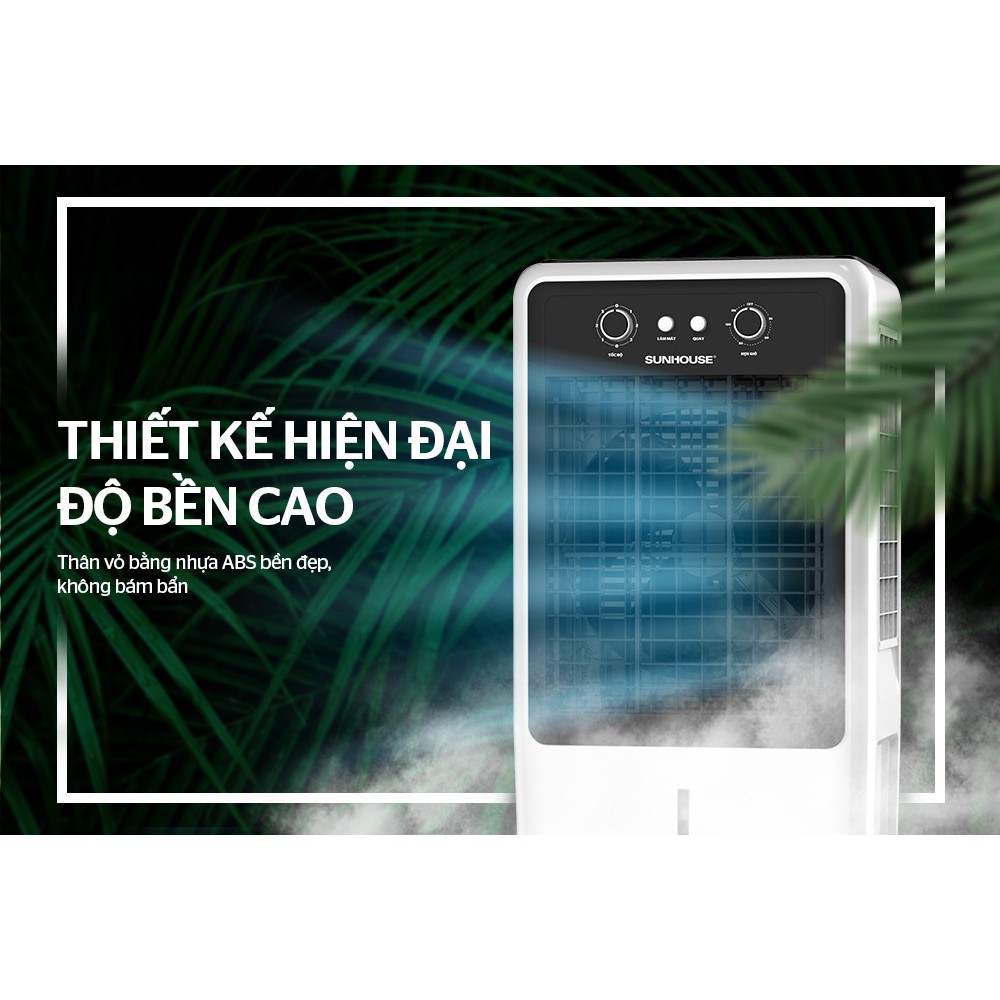 {FREESHIP} Quạt điều hòa, máy làm mát không khí  SUNHOUSE SHD7750 gió mát tự nhiên, siêu tiết kiệm đ
