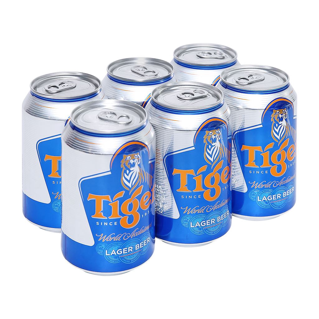 [MỚI TẾT 2022] Bia tiger lager lon 330ml.