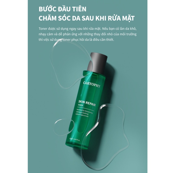 [MUA 1 TẶNG 1 MASK] Nước Hoa Hồng Làm Dịu, Phục Hồi Da Caryophy SKIN REPAIR Toner 120ml