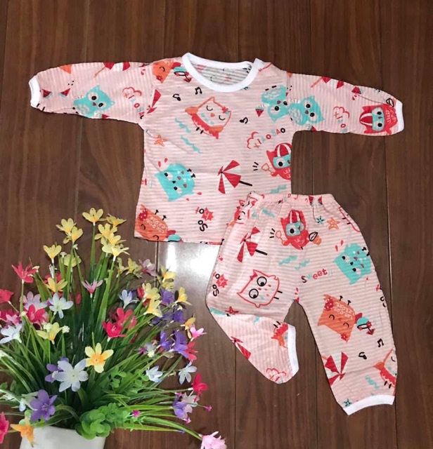 [MUA 5 TẶNG 1] Bộ dài tay cotton sợi tre