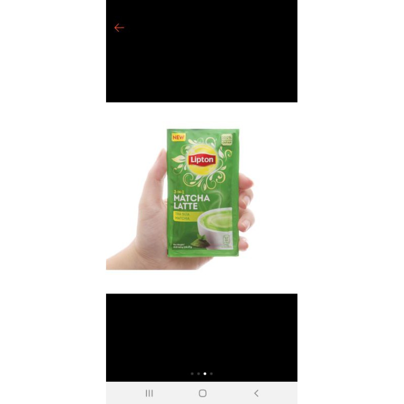 Hộp trà sữa lipton matcha (8 Gói x 17g)