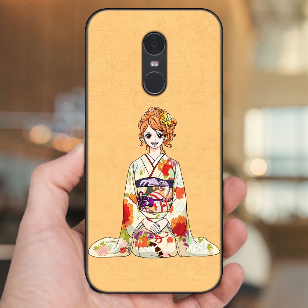 Ốp lưng Xiaomi Redmi Note 4, Note 4x viền đen in hình Nami One Piece Đảo Hải Tặc