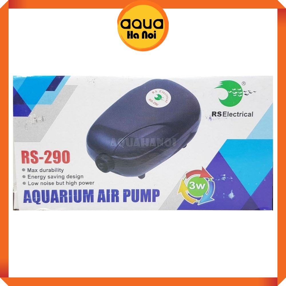 Máy sủi Oxy siêu êm 1vòi / 2vòi RS Electrical RS 290/390 cho hồ cá cảnh thủy sinh