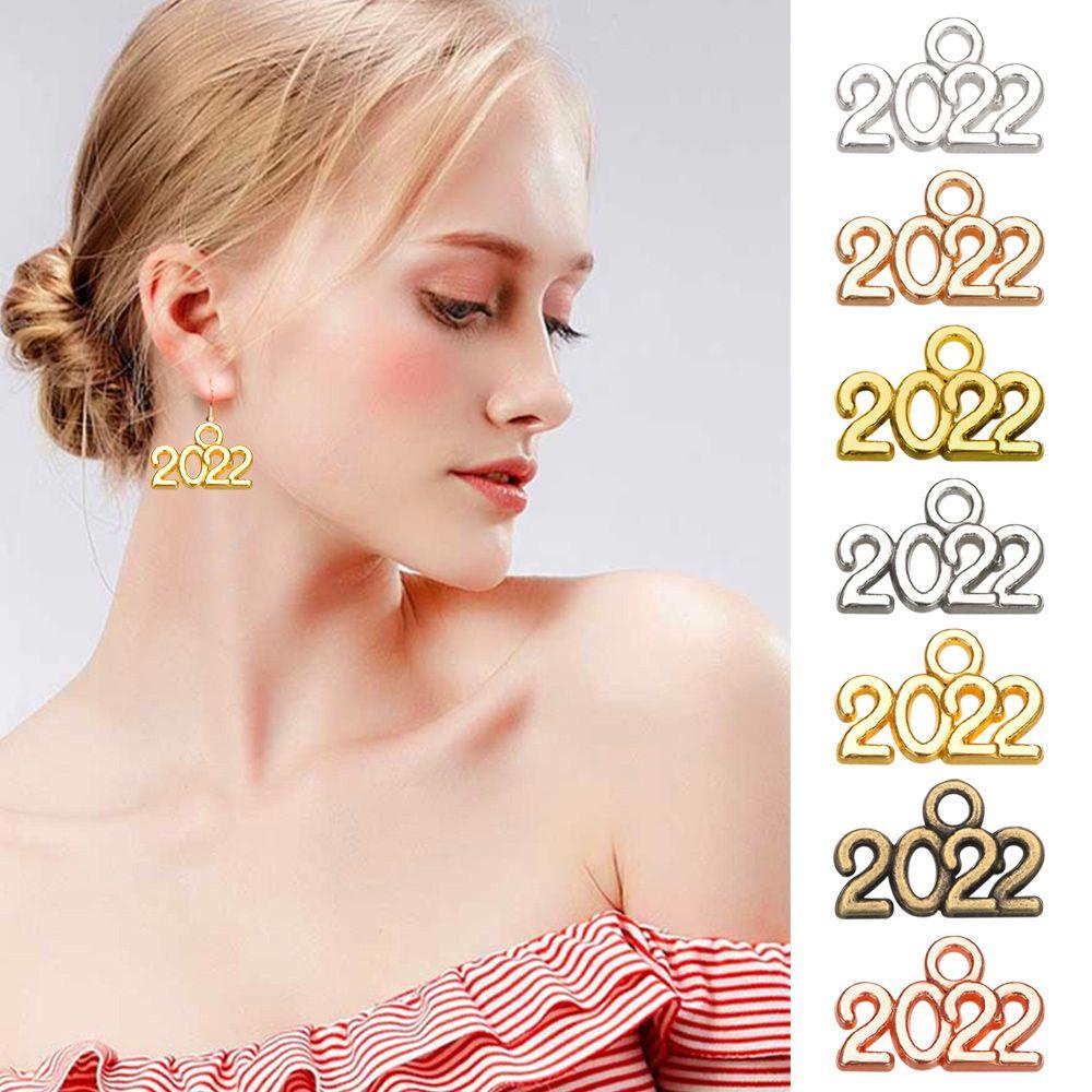 MOILYVN Bộ 70 Mặt Dây Chuyền Khắc Số 2022 DIY Làm Trang Sức Mã 2022