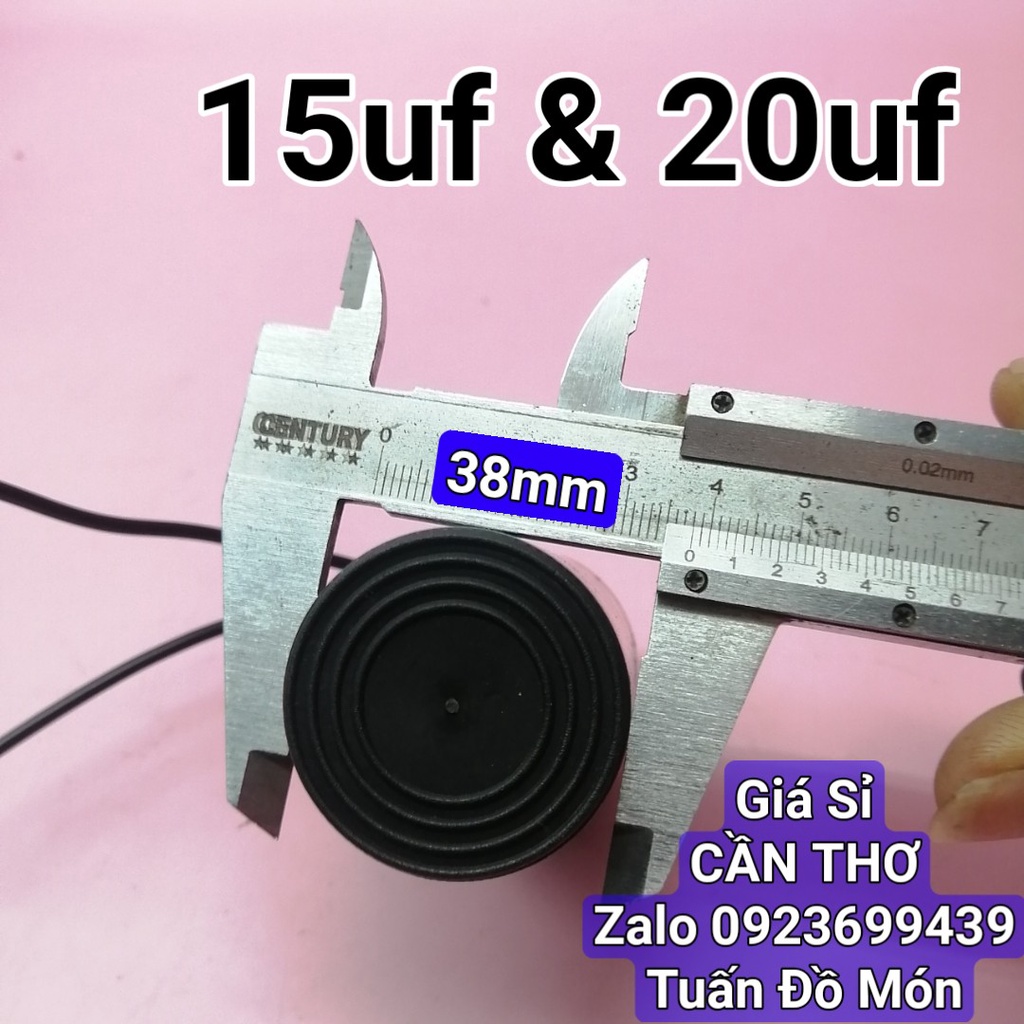 Tụ máy bơm 450VAC 8uf, 10uf, 15uf, 20uf hàng loại tốt