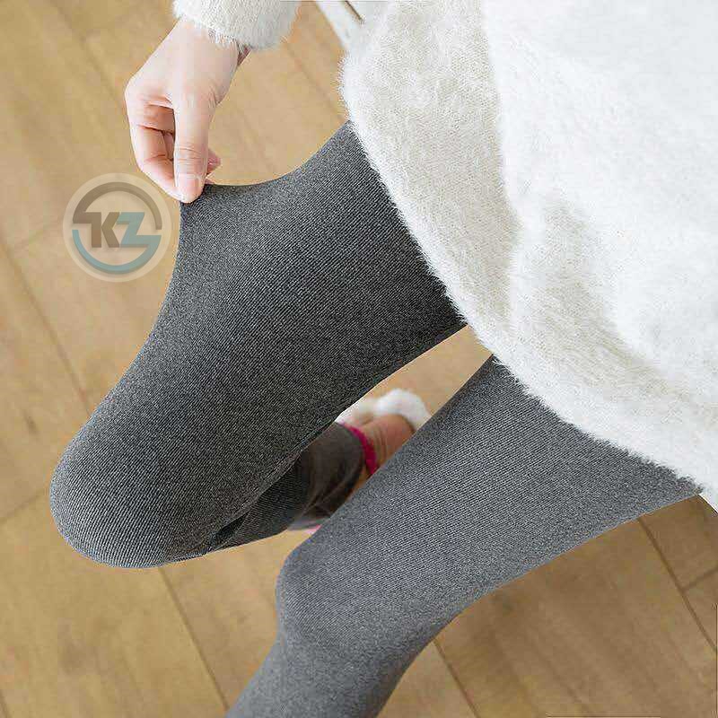 Quần legging nữ dài màu xám đen vải ấm áp mềm mượt, co giãn đàn hồi tốt | BigBuy360 - bigbuy360.vn