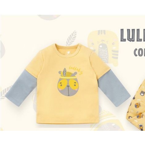 [FAFRINW05 giảm tối đa 30k đơn 150k]Áo tay nối Lullaby họa tiết bé trai