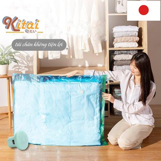 Set 8 túi hút chân không dùng để cất quần áo, đựng chăn màn , mang du lịch bảo vệ đồ dùng tặng kèm bơm tay