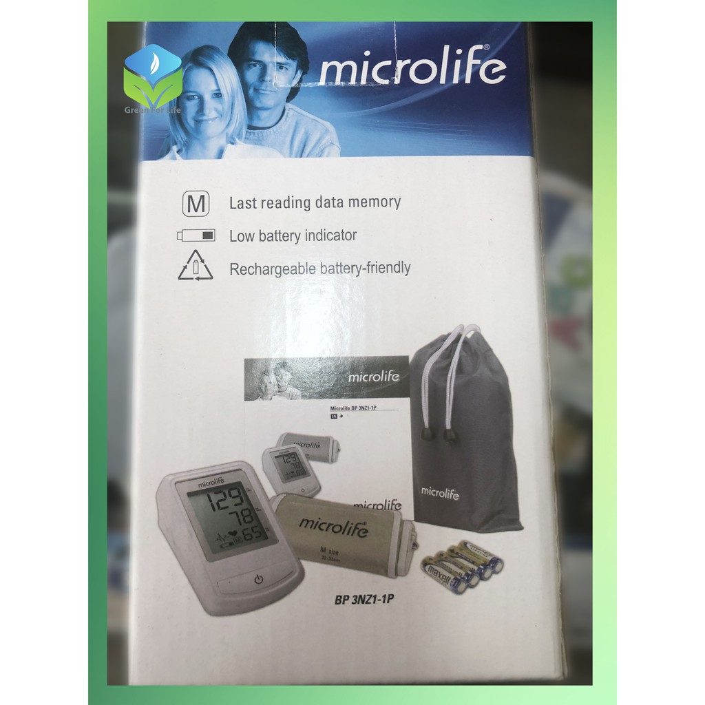 Máy đo huyết áp điện tử bắp tay tự động thông minh Microlife (Thuỵ Sĩ) BP 3NZ1-1P, cảnh báo sớm các bệnh về tim mạch