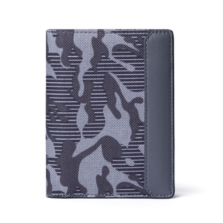 Ví Vải Canvas Phối Da Bò Thật - Cầm Tay Mini Nemo - Thương hiệu Lethnic
