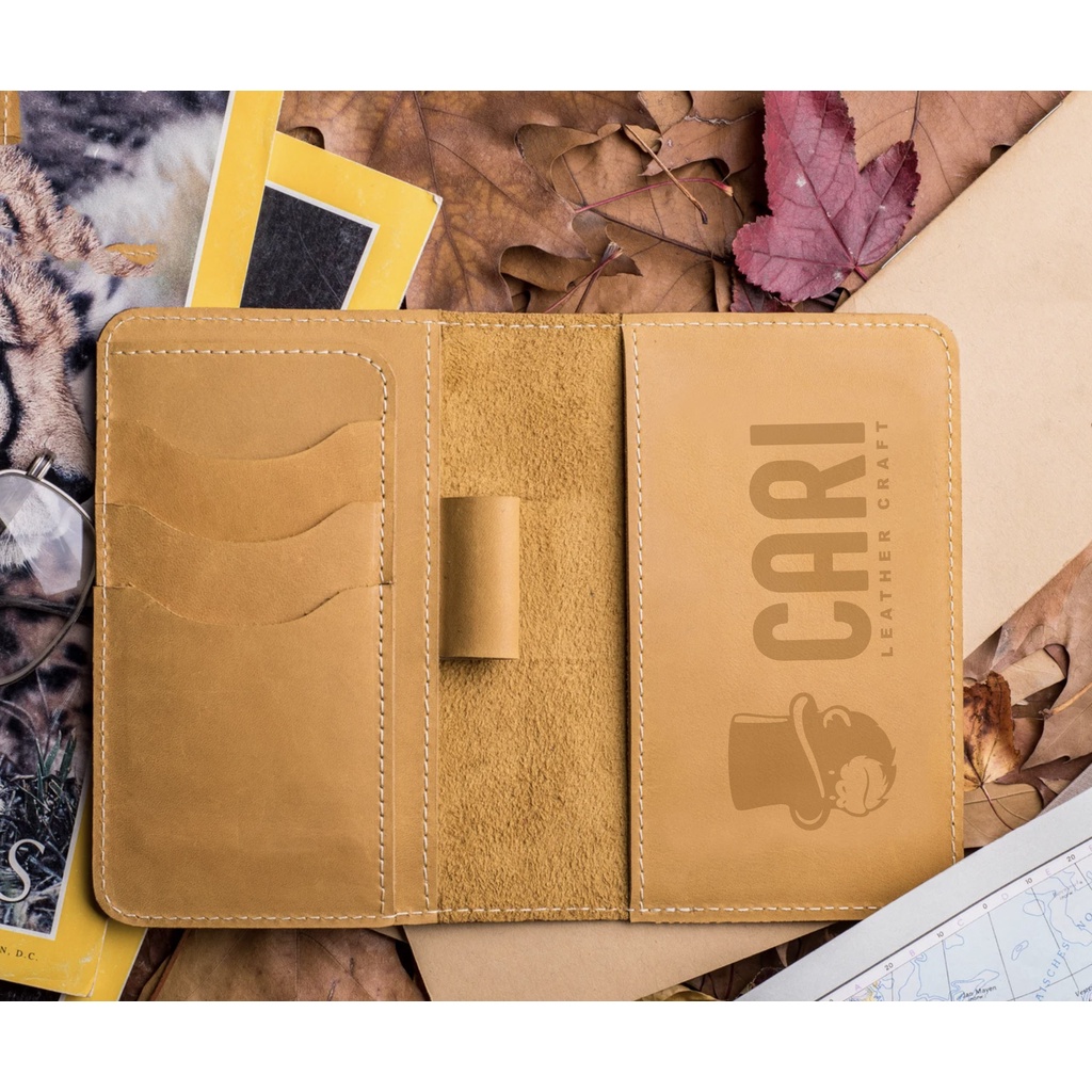 Sổ tay bìa da Handmade A6 | Sổ tay bìa da Vintage | Sổ tay da thật 100% - M05