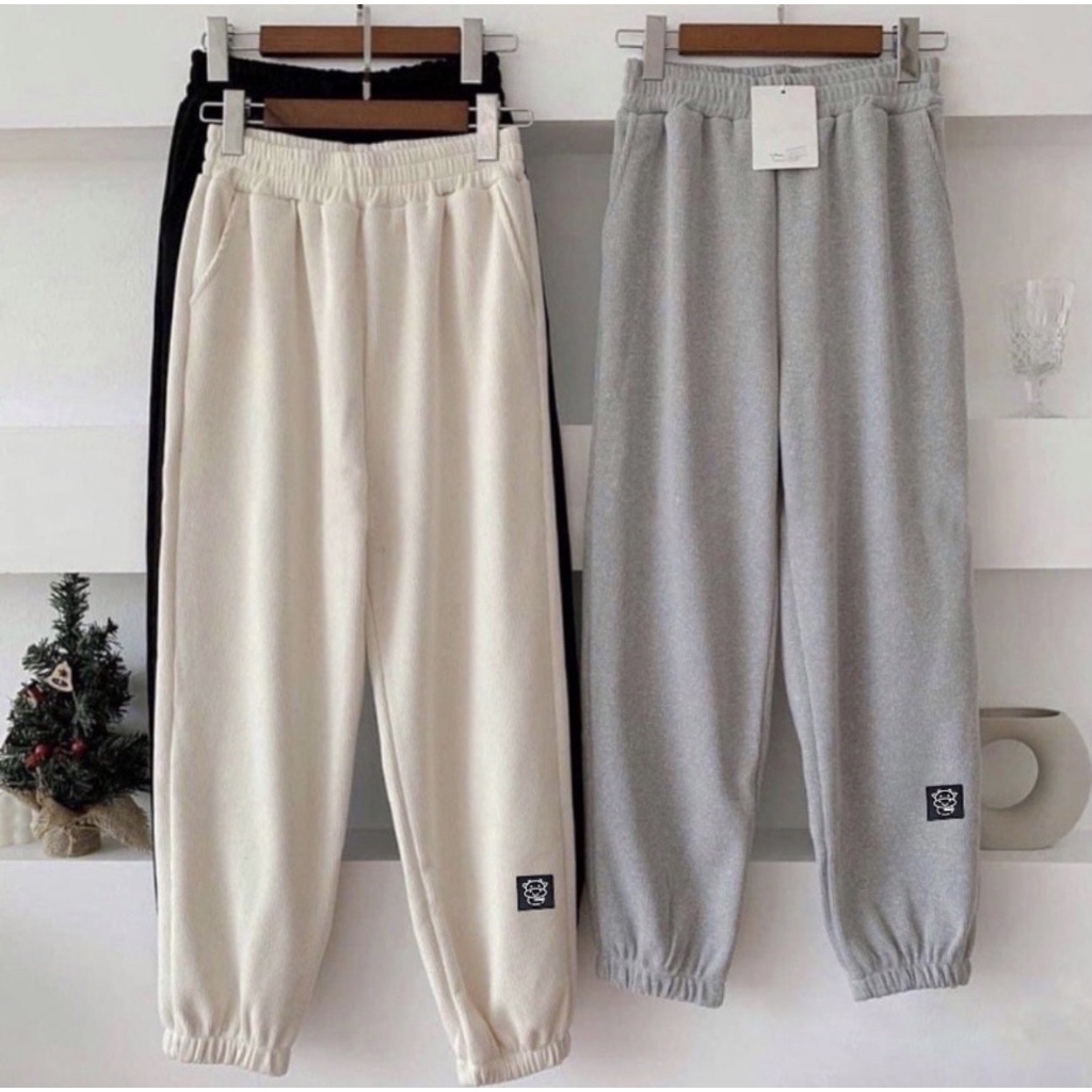 Quần Jogger Basic Chất Len Tăm 2434