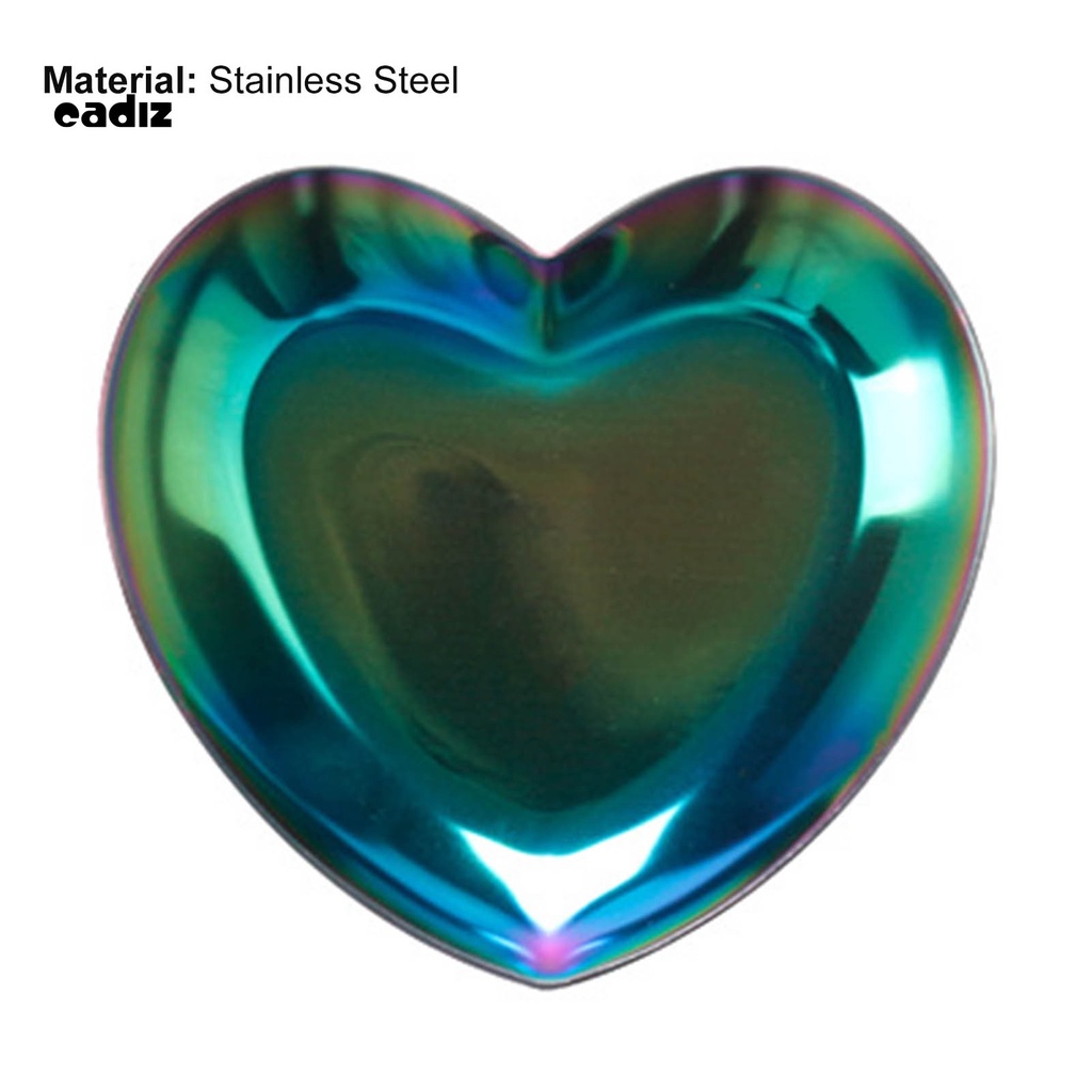 [Hàng mới về] Khay đựng màu sơn móng tay hình trái tim màu sắc tối giản có thể tái sử dụng