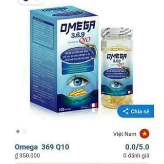 Viên uống bổ mắt, omega 369, dầu cá omega 369 q10 hộp 100v