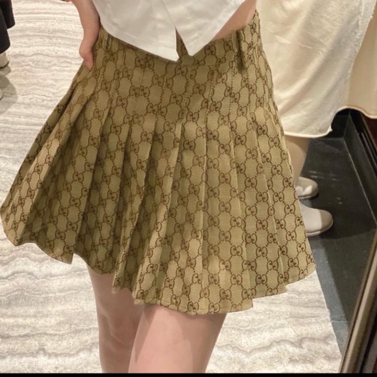 NEW ARRIVALS FREESHIP- CHÂN VÁY TENNIS HOẠ TIẾT GUCCII CAO CẤP