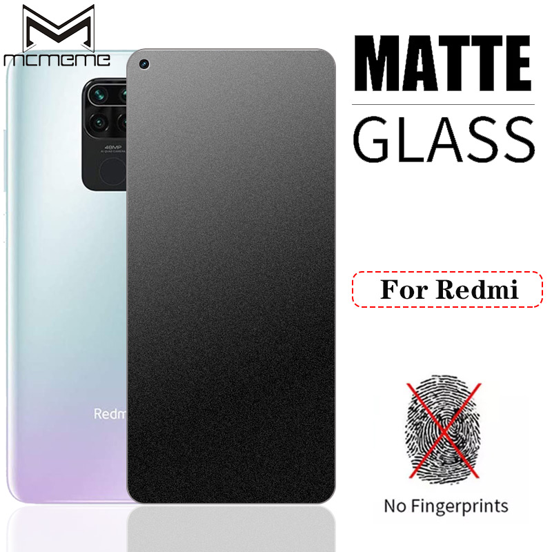 Kính Cường Lực Màn Chống Vân Tay Xiaomi Redmi 9 8 7 Note 10 9 9s 8 7 Pro 9A 9C 8A 7A