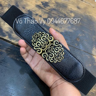 Đai váy họa tiết mặc đầm