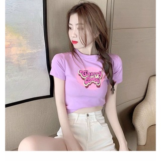 Áo thun croptop Cherry Baby alohashop91