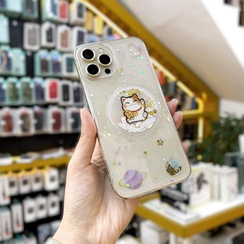 Ốp lưng mèo thần tài 2021 iPhone 12 Mini, 12, 12 Pro, 12 Pro Max, 11, 11 Pro Max, Xs Max XS, 7 Plus, 8plus máy mắn