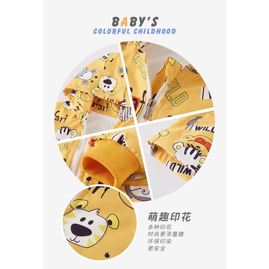 Áo khoác nhung in họa tiết hoạt hình thời trang thu đông Hàn Quốc cho bé