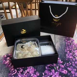 tổ yến thô còn lông nguyên tổ 100gr tặng kèm đường phèn ,500gr gạo lứt sấy và sét dùng thử bắp rang,khoai lang dẻo