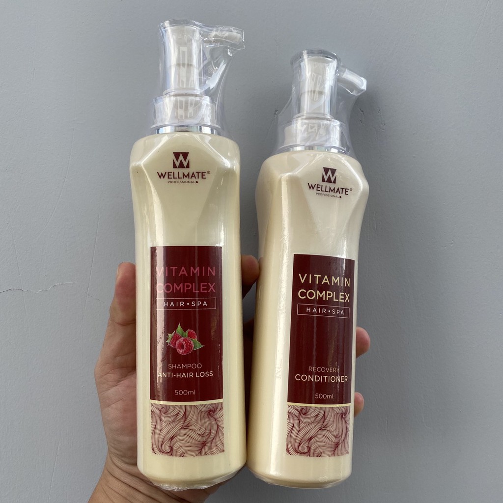 Dầu xả phục hồi tóc hư tổn Wellmate Vitamin Complex Recovery Conditioner 500ml