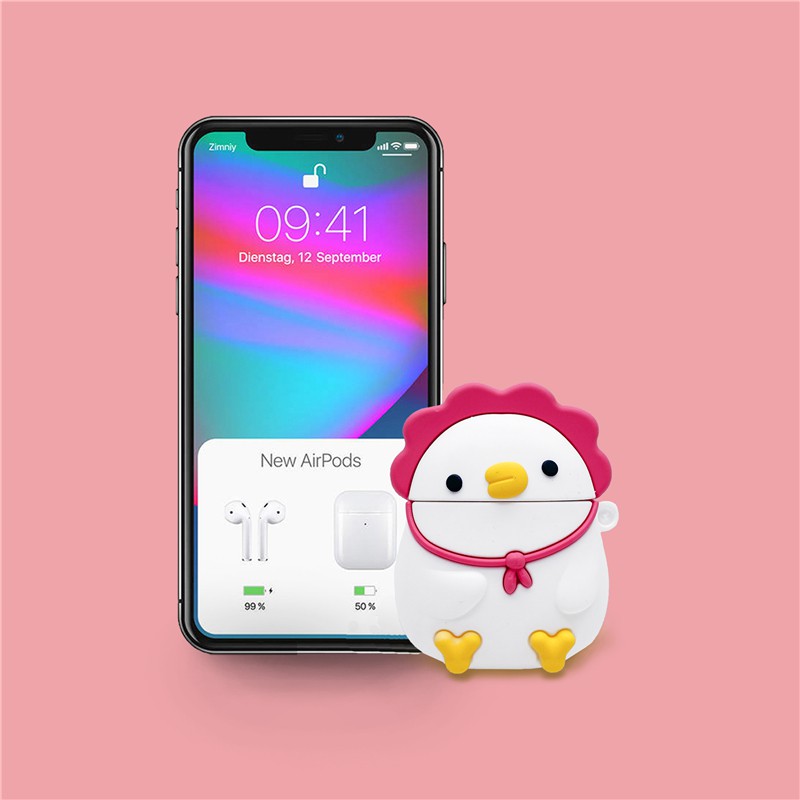 Vỏ bảo vệ bao đựng tai nghe ✔️ case airpod 1 2 Pro ✔️ Gà con