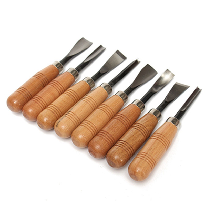Set 8 Dụng Cụ Điêu Khắc Gỗ Chuyên Nghiệp