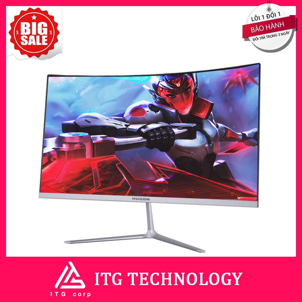 Màn hình máy tính cong Full Viền 24/27 inch 75Hz Mới HUGON Q24 | BigBuy360 - bigbuy360.vn