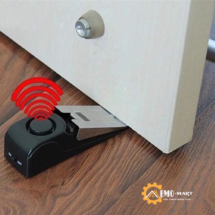 ⚡️𝗕𝗛 𝟭𝟮 𝗧𝗛𝗔́𝗡𝗚⚡️ Báo động chèn cửa ⚡️ Tùy chỉnh cường độ âm báo lên đến 120Db - Sử dụng pin 9v bền bỉ an toàn
