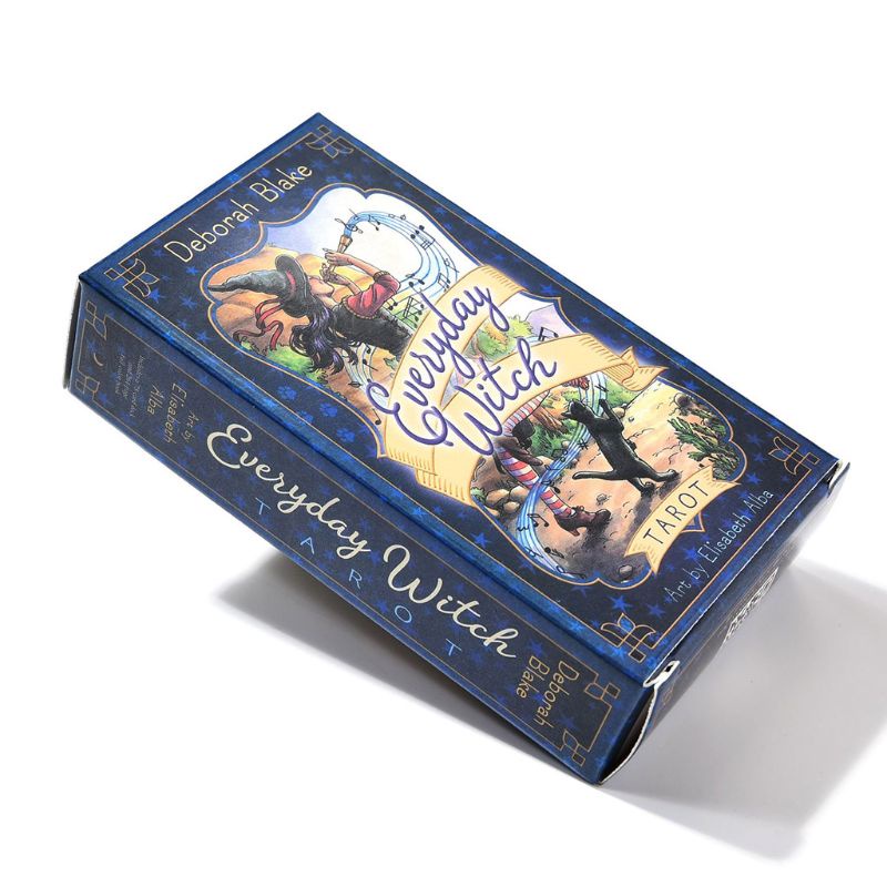 Bộ thẻ bài tarot 78 lá Everyday Witch bằng tiếng Anh thích hợp cho buổi họp mặt gia đình