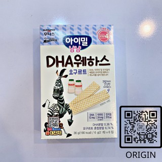 Bánh xốp ăn dặm Ildong Hàn Quốc,hộp 36G vị sữa,sữa chua bổ sung DHA,canxi cho bé từ 8 tháng ăn dặm - originshop