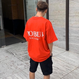 Áo Thun Tay Lỡ Unisex BoBui Đỏ ( hình thật )