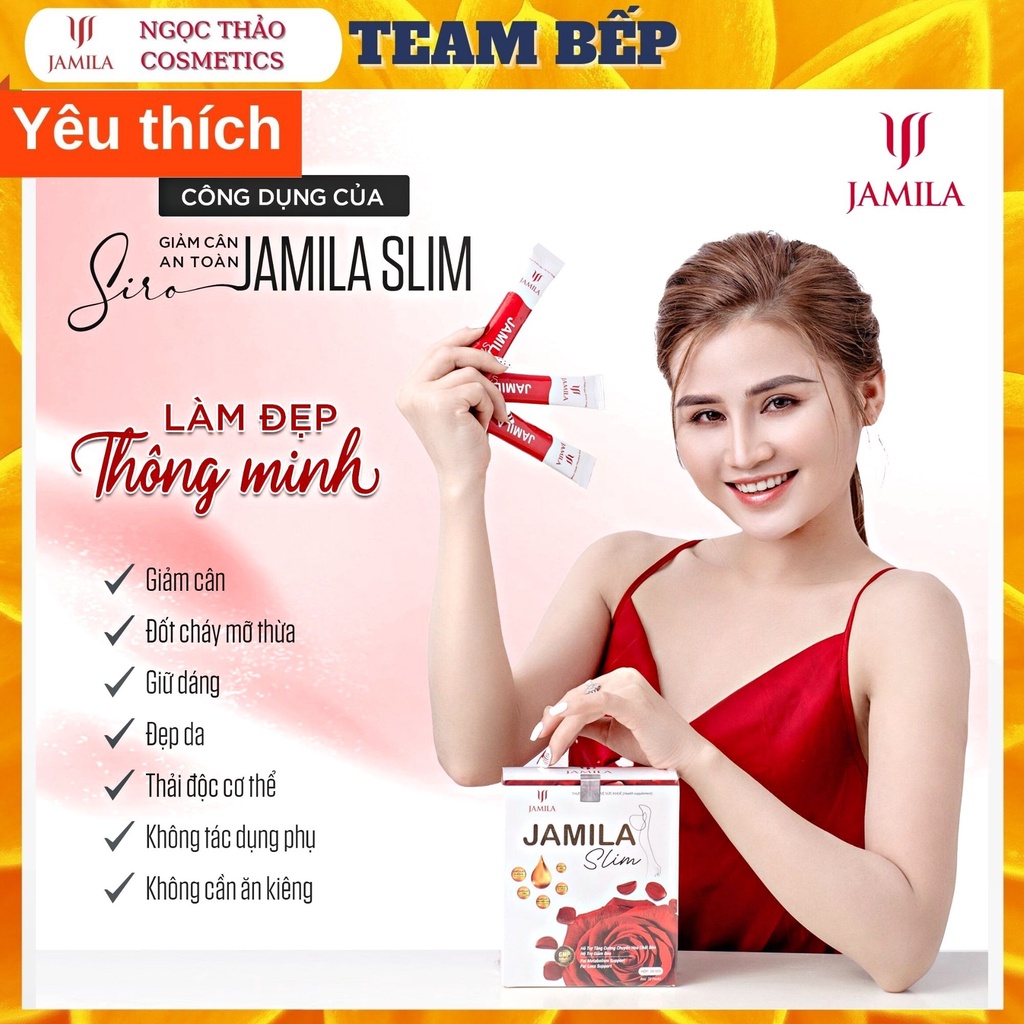 Giảm mỡ bụng giảm cân nhanh cấp tốc an toàn với SIRO JAMILA SLIM thanh lọc cơ thể, đào thải mỡ thừa.