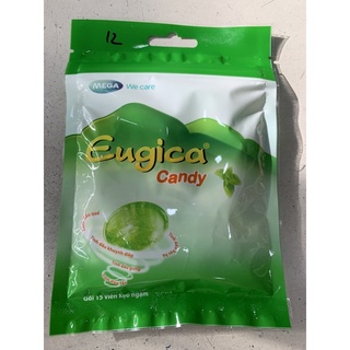 ✅[Chính Hãng] Eugica candy kẹo ngậm giảm ho, viêm họng bịch 15 viên