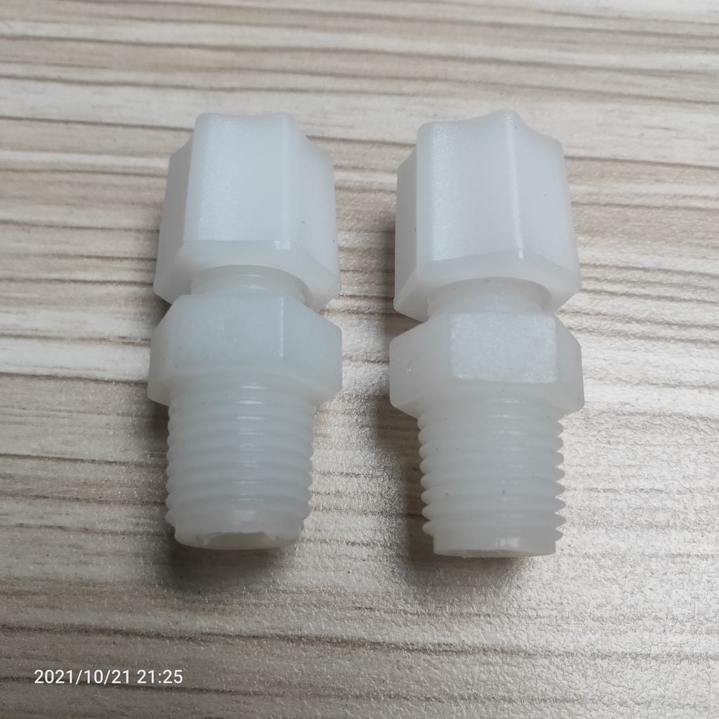 Combo 2 Nối Thẳng Ren Ngoài 13 Ra Dây 6mm, - Nối Thẳng Ren 13