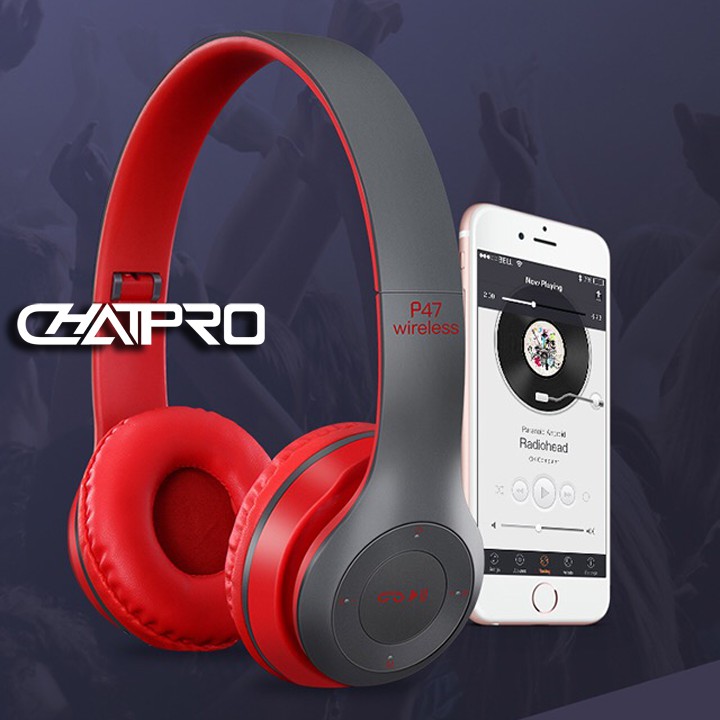 Tai nghe không dây bluetooth chụp tai P47 | BigBuy360 - bigbuy360.vn