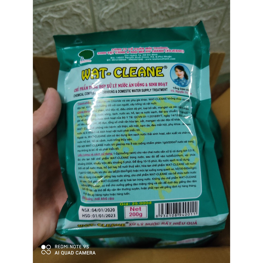 Chế Phẩm Xử Lý Nước WAT-CLEANE - Xử Lý Nước Sinh Hoạt, Nước Hồ Bơi, Bể Cá, Nước Thải Chăn Nuôi