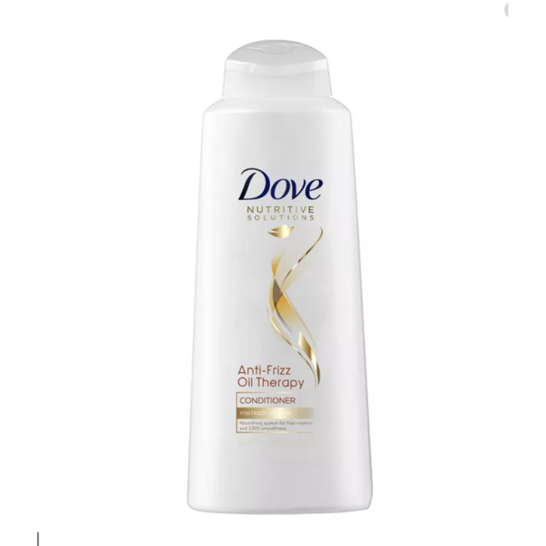 Dầu xả dành cho tóc xơ Dove Nutritive Solutions Conditioner Anti-Frizz Oil Therapy 603ml (Mỹ)